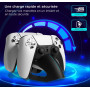 Dock de charge pour manettes PS5 Compatible manette PS5 officielle Peut charger 