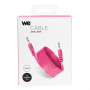 C ble Jack/Jack M/M plat 1.50m - fushia 3.5mm