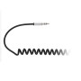 C ble Jack m le/m le 3.5mm noir torsad - 2m