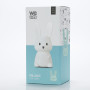 Veilleuse lapin en silicone, batterie rechargeable, auto 9-11h, lumire blanche 