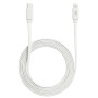 WE C ble USB-C/Lightning m le/m le plat 2m - blanc