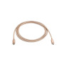 C ble USB-C m le/USB-C m le nylon 2 m - USB 3.1 - or rose trs resistant - grand