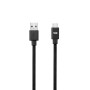 C ble USB-C m le/USB A m le plat 2 m - USB 3.1 gen 1 - noir ne s'emm le pas