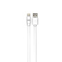 C ble Apple USB/lightning plat: vite de faire des noeuds 1m blanc - en silicone