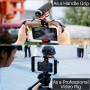 Support/Rig universel pour Vlogging comp av tous les smartphones, stabilisateur,