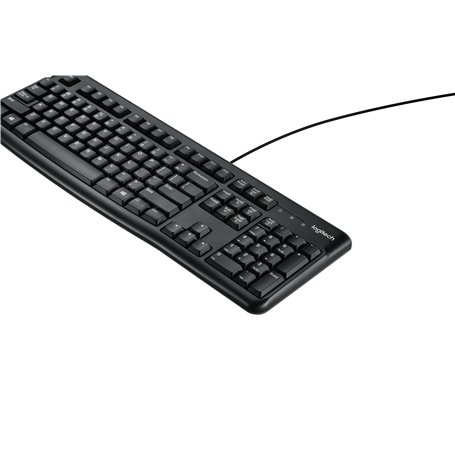 Logitech K120 Corded Keyboard clavier USB QWERTY Anglais Noir