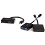 StarTech.com Adaptateur audio / vidéo de voyage - Convertisseur 2-en-1 Mini DisplayPort vers HDMI ou VGA
