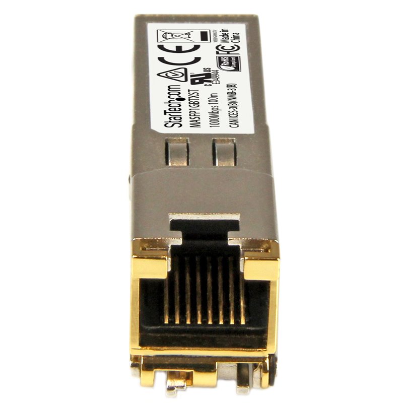 Image secondaire de Startech.com Module SFP GBIC compatible Cisco Meraki MA-SFP-1GB-TX - Mini GBIC 10/100/1000BASE-TX