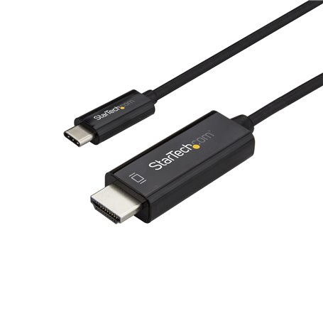 StarTech.com Adaptateur USB-C vers HDMI 1m - Câble Vidéo USB Type-C Vidéo DP Alt Mode vers HDMI 2.0 - Câble d'Écran DP 1.2 HBR2 