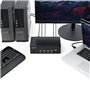 StarTech.com Switch KVM double affichage HDMI 4K 30 Hz à 4 ports avec hub USB intégré