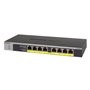 NETGEAR GS108LP Non-géré Gigabit Ethernet (10/100/1000) Connexion Ethernet, supportant l'alimentation via ce port (PoE) 1U Noir,