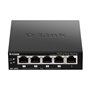 D-Link DGS-1005P Non-géré L2 Gigabit Ethernet (10/100/1000) Connexion Ethernet, supportant l'alimentation via ce port (PoE) Noir