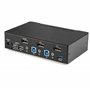 StarTech.com Switch KVM DisplayPort à 2 Ports - 4K60Hz - Écran Unique - Switch KVM USB UHD DP 1.2 à 2 Ports avec Hub USB 3.0 Int