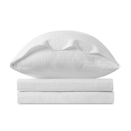 Jeu de draps Alexandra House Living Atia Blanc Gran lit 2 persones 4 Pièces