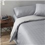 Parure de couette Alexandra House Living Sophia Gris acier Gran lit 2 persones 3 Pièces