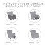 Housse de fauteuil Eysa TROYA Gris 90 x 100 x 75 cm