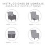 Housse de fauteuil Eysa TROYA Beige 80 x 100 x 90 cm