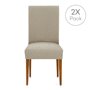 Housse de Chaise Eysa TROYA Marron Clair 50 x 55 x 50 cm 2 Unités