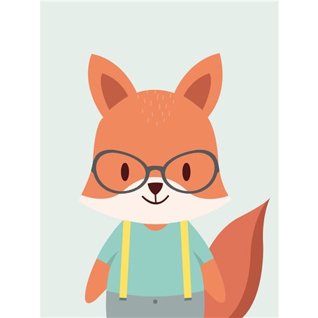 Feuille Crochetts 30 x 42 x 1 cm Renard