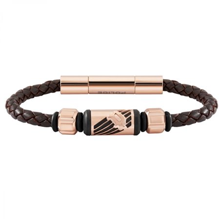 Bracelet Homme Police PJ26466BLC.03A Cuir 19 cm