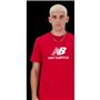 T-shirt à manches courtes homme New Balance  LOGO MT41502 TRE Rouge