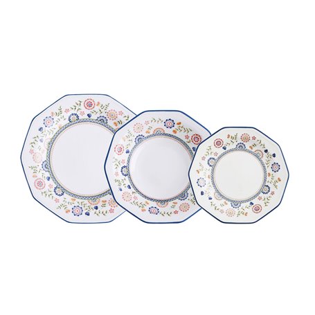 Service de Vaisselle Queen´s By Churchill Bengal Multicouleur Céramique 12 Pièces