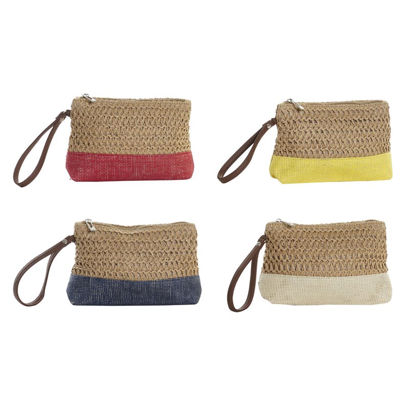 Image secondaire de Trousse de toilette DKD Home Decor Fibre Jaune Bleu Blanc Rouge Beige 20 x 5 x 15 cm (4 Pièces)