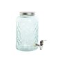 Distributeur d'eau Home ESPRIT Bleu Acier inoxydable Verre 3