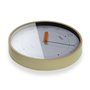 Horloge Murale Versa Blanc Marron Plastique Quartz 4 x 30 x 30 cm