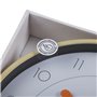 Horloge Murale Versa Blanc Marron Plastique Quartz 4 x 30 x 30 cm