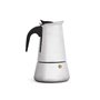 Cafetière Italienne Noir Argenté Acier 4 Tasses