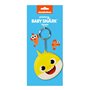 Porte-clés Baby Shark Beach day Jaune Bleu clair