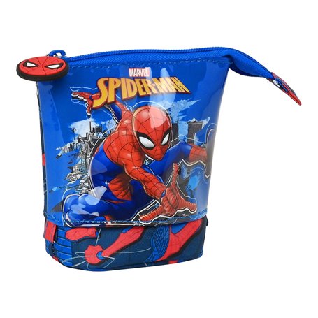Trousse Gobelet Spider-Man Great power Bleu Rouge 8 x 19 x 6 cm