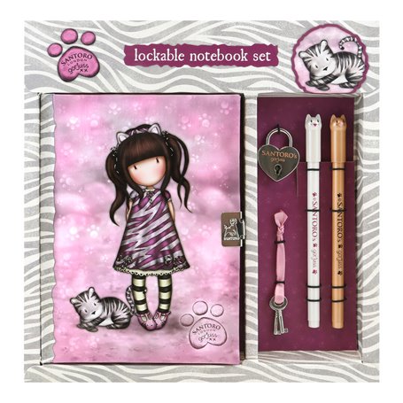 Agenda avec accessoires Gorjuss Ruby wild Gris 25 x 25 x 2.8 cm