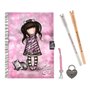 Agenda avec accessoires Gorjuss Ruby wild Gris 25 x 25 x 2.8 cm