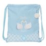 Sac à dos serré par des ficelles Glow Lab Cisnes Bleu 35 x 40 x 1 cm