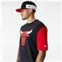 T-shirt à manches courtes homme New Era NBA Colour Insert Chicago Bulls Noir