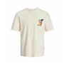 T shirt à manches courtes Enfant Jack & Jones tampa Back Beige
