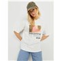 T-shirt à manches courtes femme Jack & Jones Jxpaige Blanc