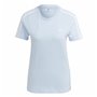 T-shirt à manches courtes femme Adidas 3 stripes Bleu clair