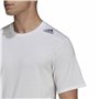 T-shirt à manches courtes homme Adidas D4T Blanc