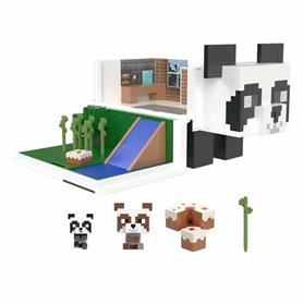 Minecraft Mini Têtes Modulables Coffret La Maison du Panda Maison miniature Mattel The Panda's House Minecraft