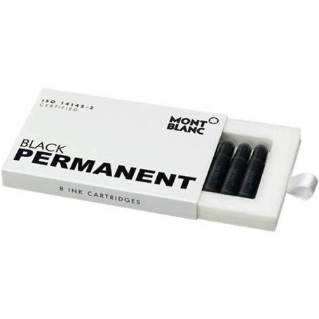 Recharge dencre de stylo plume Montblanc 128209 Noir