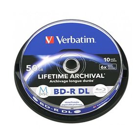 Verbatim MDISC BD-R DL 50 Go 10 pièce(s)