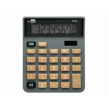 Calculatrice Liderpapel XF18 Gris Plastique