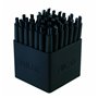stylo à encre liquide Milan 176531140 Noir 1 mm (40 Unités)