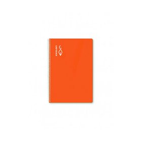 Cahier à Spirale ESCOLOFI Orange quarto 5 Pièces 50 Volets