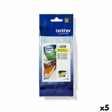 Cartouche d'encre originale Brother LC426 Jaune (5 Unités)