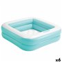 Pataugeoire gonflable pour enfants Intex Carré 57 L 86 x 25 x 86 cm (6 Unités)