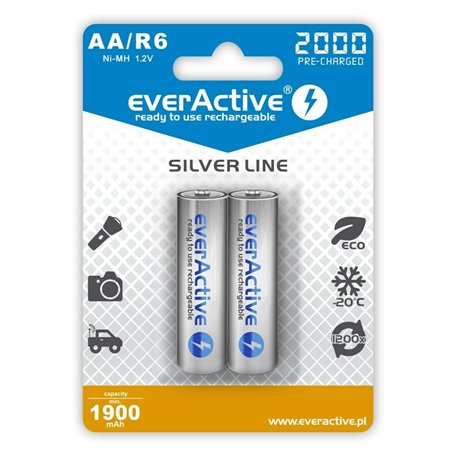 Piles Rechargeables EverActive EVHRL6-2000 2000 mAh 1
